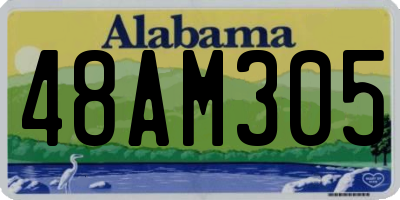 AL license plate 48AM305