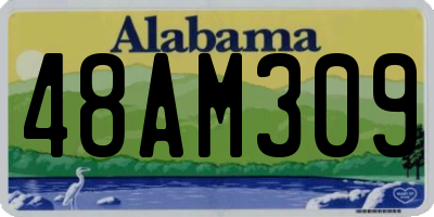 AL license plate 48AM309