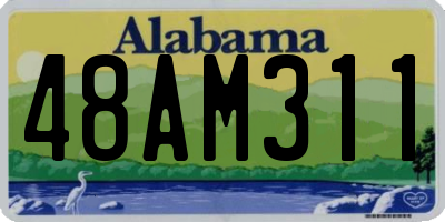 AL license plate 48AM311