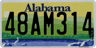 AL license plate 48AM314