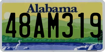 AL license plate 48AM319