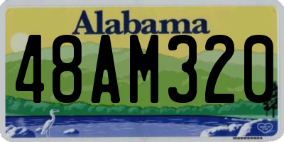 AL license plate 48AM320