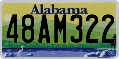AL license plate 48AM322