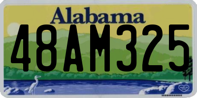 AL license plate 48AM325