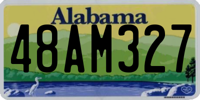 AL license plate 48AM327