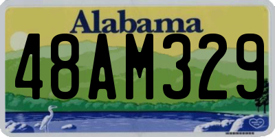 AL license plate 48AM329