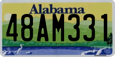 AL license plate 48AM331