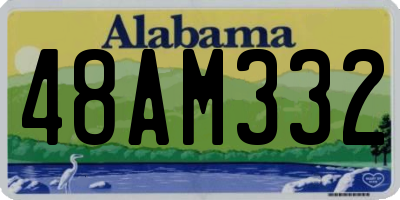 AL license plate 48AM332