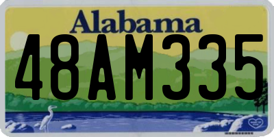 AL license plate 48AM335
