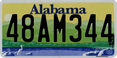 AL license plate 48AM344