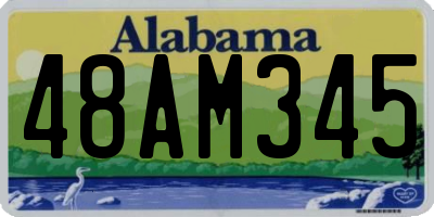 AL license plate 48AM345