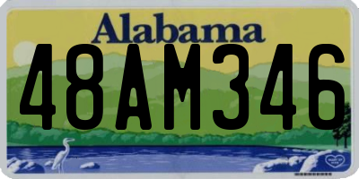 AL license plate 48AM346