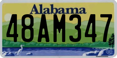 AL license plate 48AM347