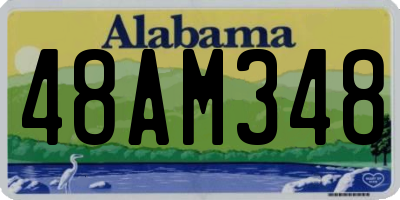 AL license plate 48AM348