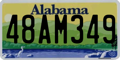 AL license plate 48AM349