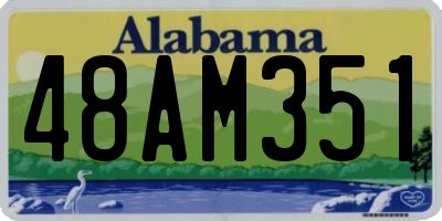 AL license plate 48AM351