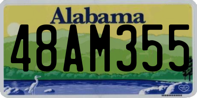AL license plate 48AM355