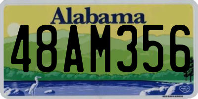 AL license plate 48AM356