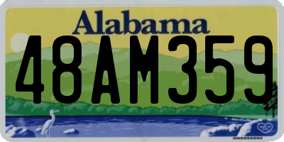 AL license plate 48AM359