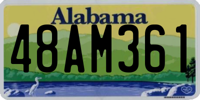 AL license plate 48AM361