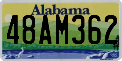 AL license plate 48AM362