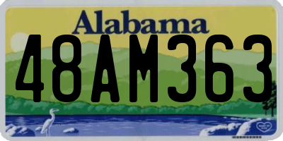 AL license plate 48AM363