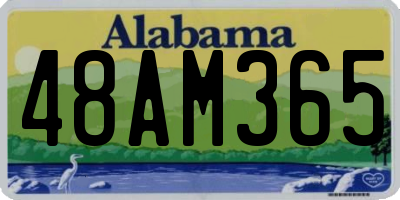 AL license plate 48AM365