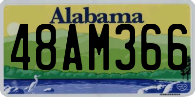 AL license plate 48AM366