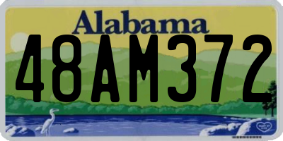 AL license plate 48AM372
