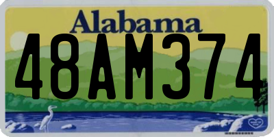 AL license plate 48AM374