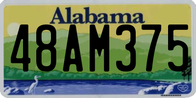 AL license plate 48AM375