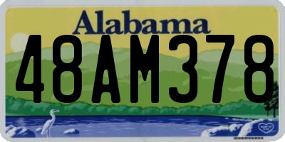 AL license plate 48AM378