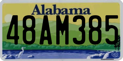 AL license plate 48AM385
