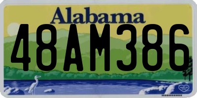 AL license plate 48AM386