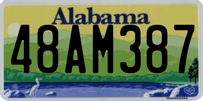AL license plate 48AM387