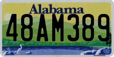 AL license plate 48AM389