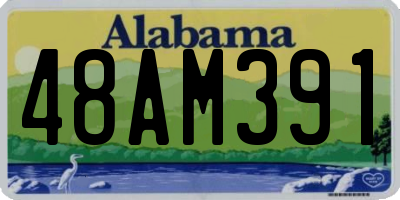 AL license plate 48AM391