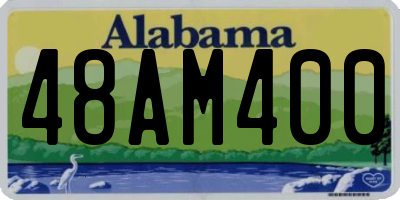 AL license plate 48AM400