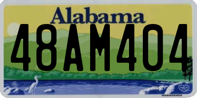 AL license plate 48AM404