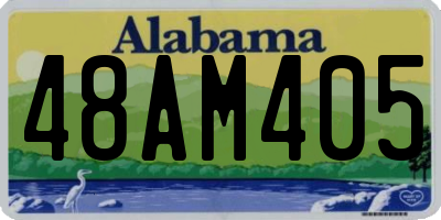 AL license plate 48AM405