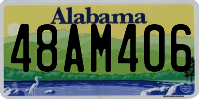 AL license plate 48AM406