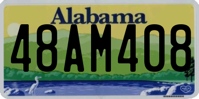 AL license plate 48AM408