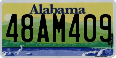 AL license plate 48AM409