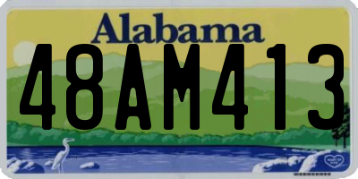 AL license plate 48AM413