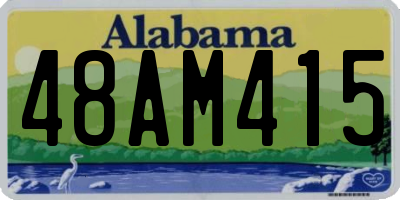 AL license plate 48AM415