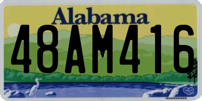 AL license plate 48AM416