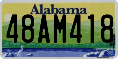 AL license plate 48AM418