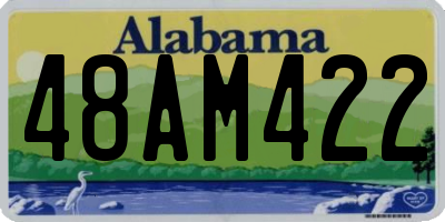 AL license plate 48AM422