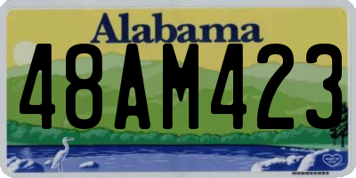AL license plate 48AM423