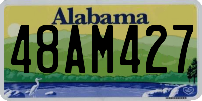 AL license plate 48AM427